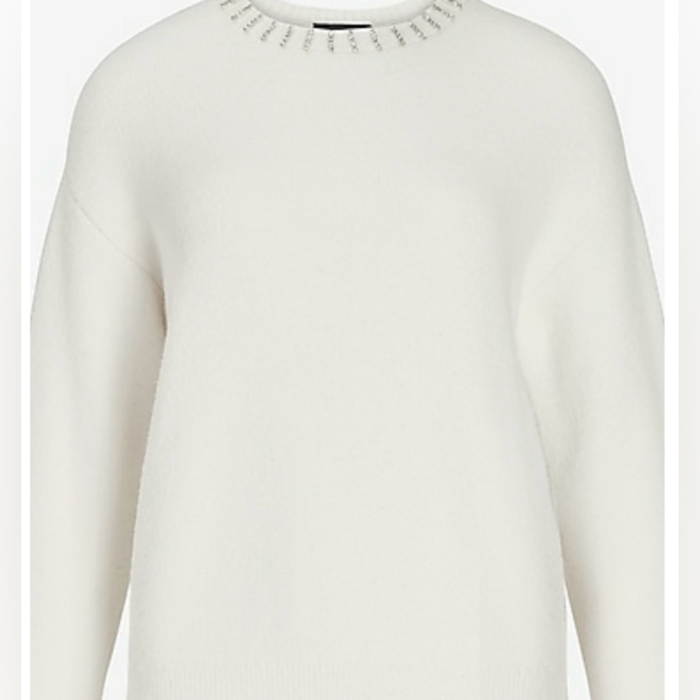 NWT Express Crewneck Rhinestone Sweater